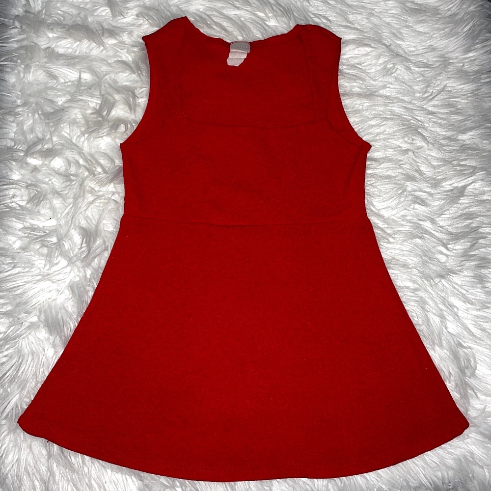 TIPS Vintage Red Tank Blouse Sz Juniors Large